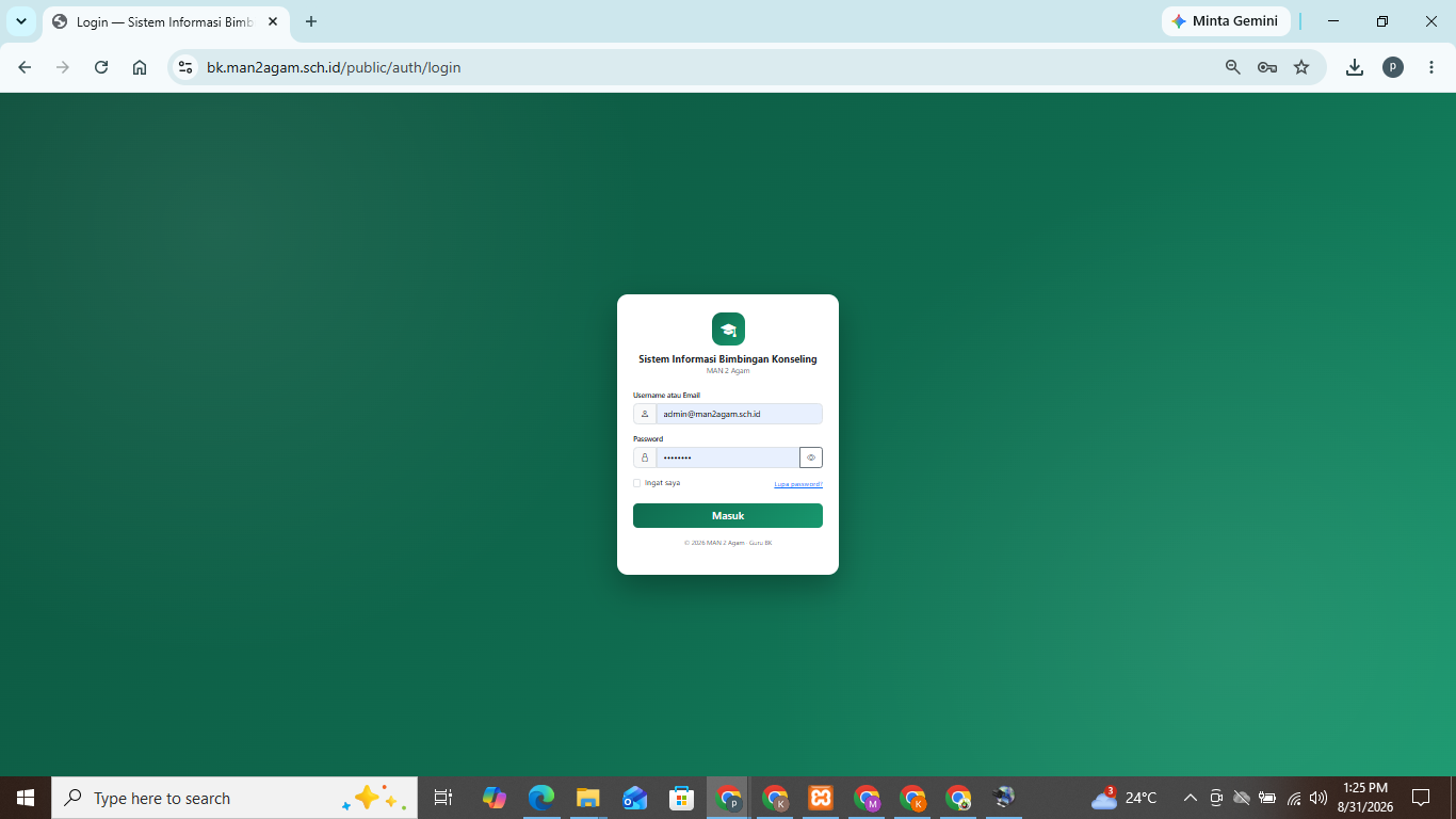 Sistem Informasi Aplikasi Bimbingan Konseling (SIK-BK) Berbasis WEB LARAVEL